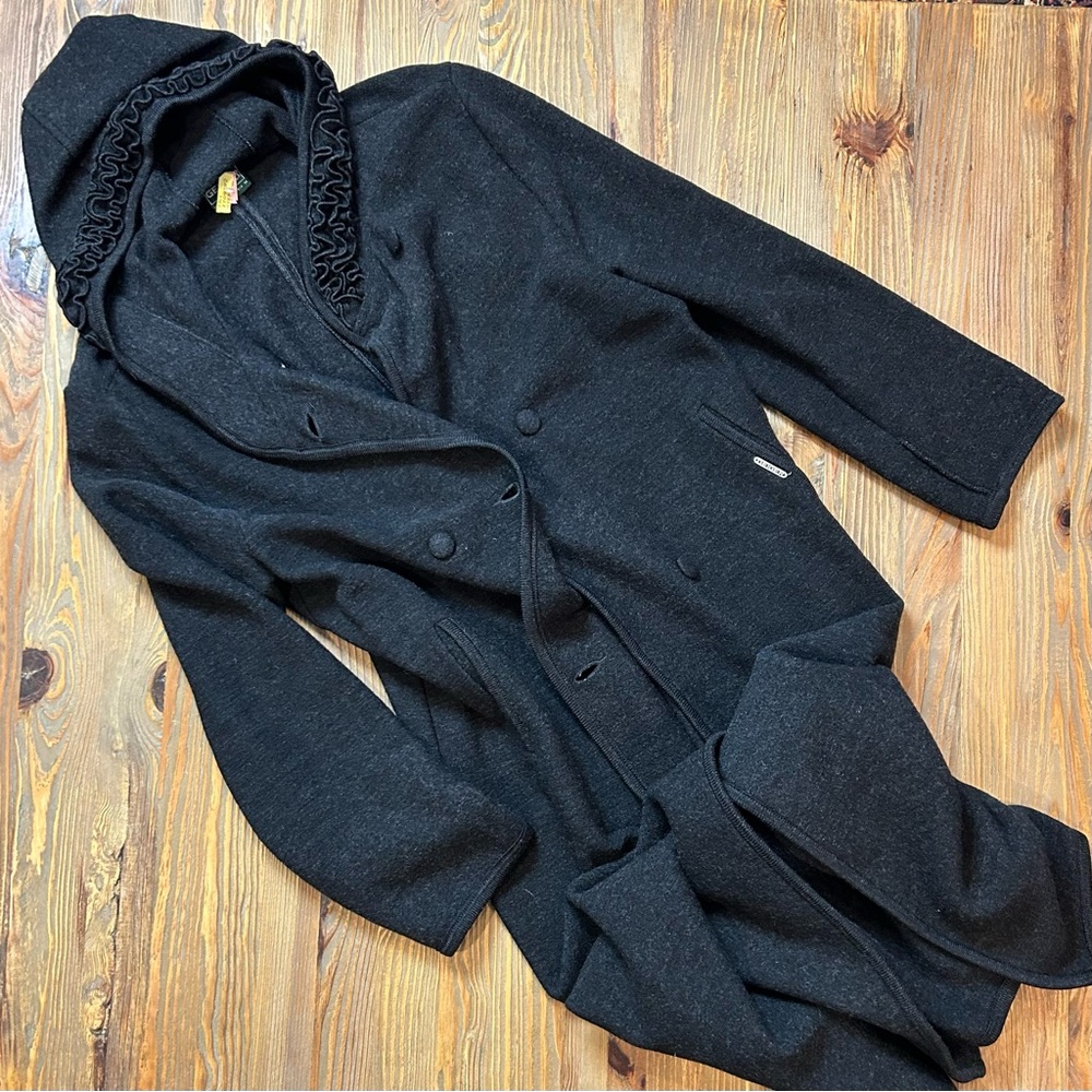 Geiger Vintage Women's Hooded Wool Full Length Coat